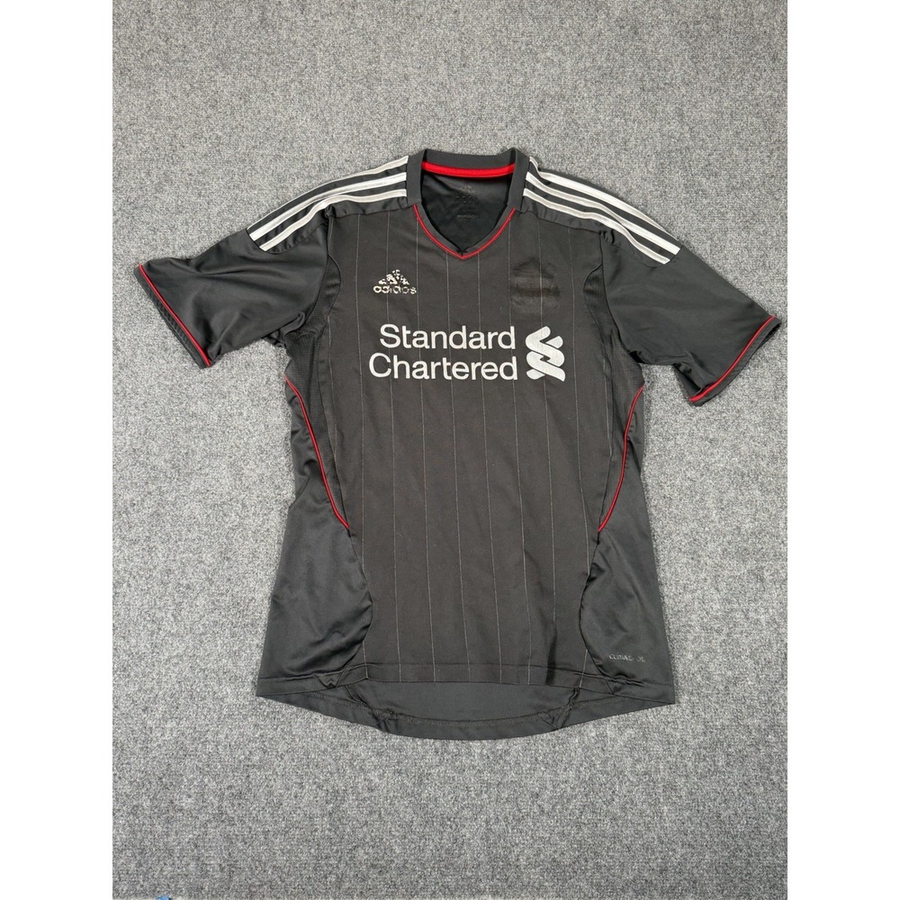 Adidas Liverpool FC 2011/2012 Away Football Shirt Mens Small Gray Jersey